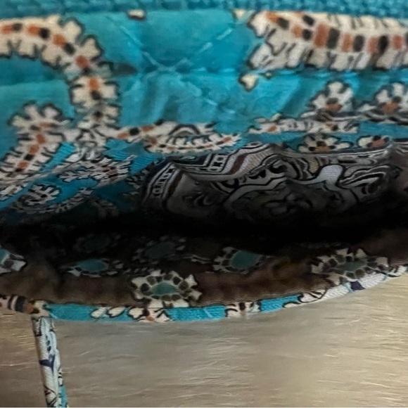 VERA BRADLEY Totally Turq Little Hip Bag Crossbody Belt Bag Brown Medallions - Picture 11 of 14